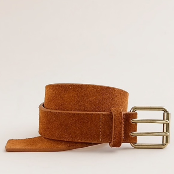 J. Crew Accessories - J. Crew Double Prong Suede and Leather Belt, Small